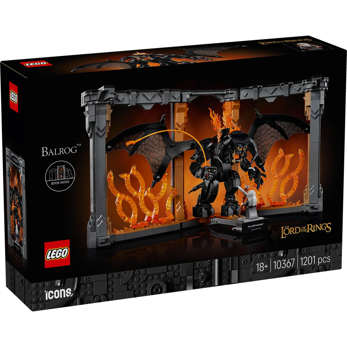 LEGO® ICONS™The Lord of the Rings: Balrog™ Book Nook