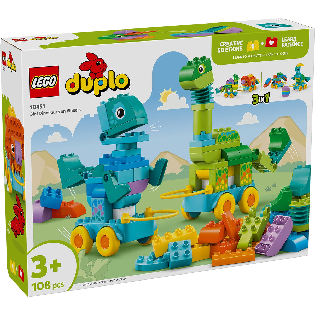 LEGO® DUPLO® 3in1 Dinosaurs on Wheels