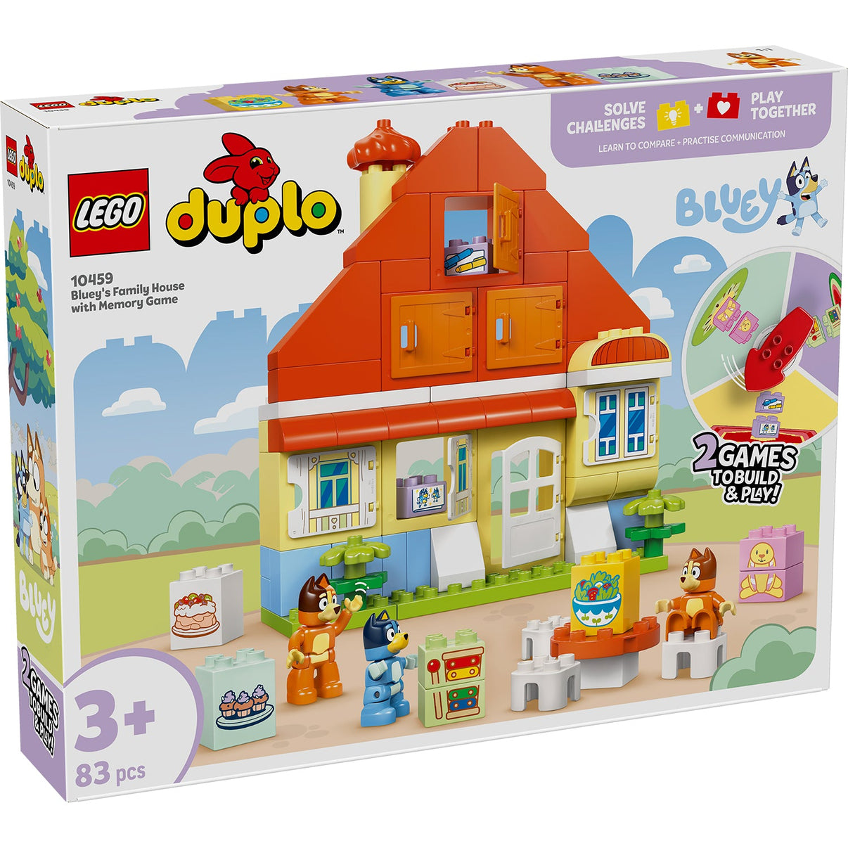 LEGO® DUPLO® Bluey: Blueys Family House with Memory Game