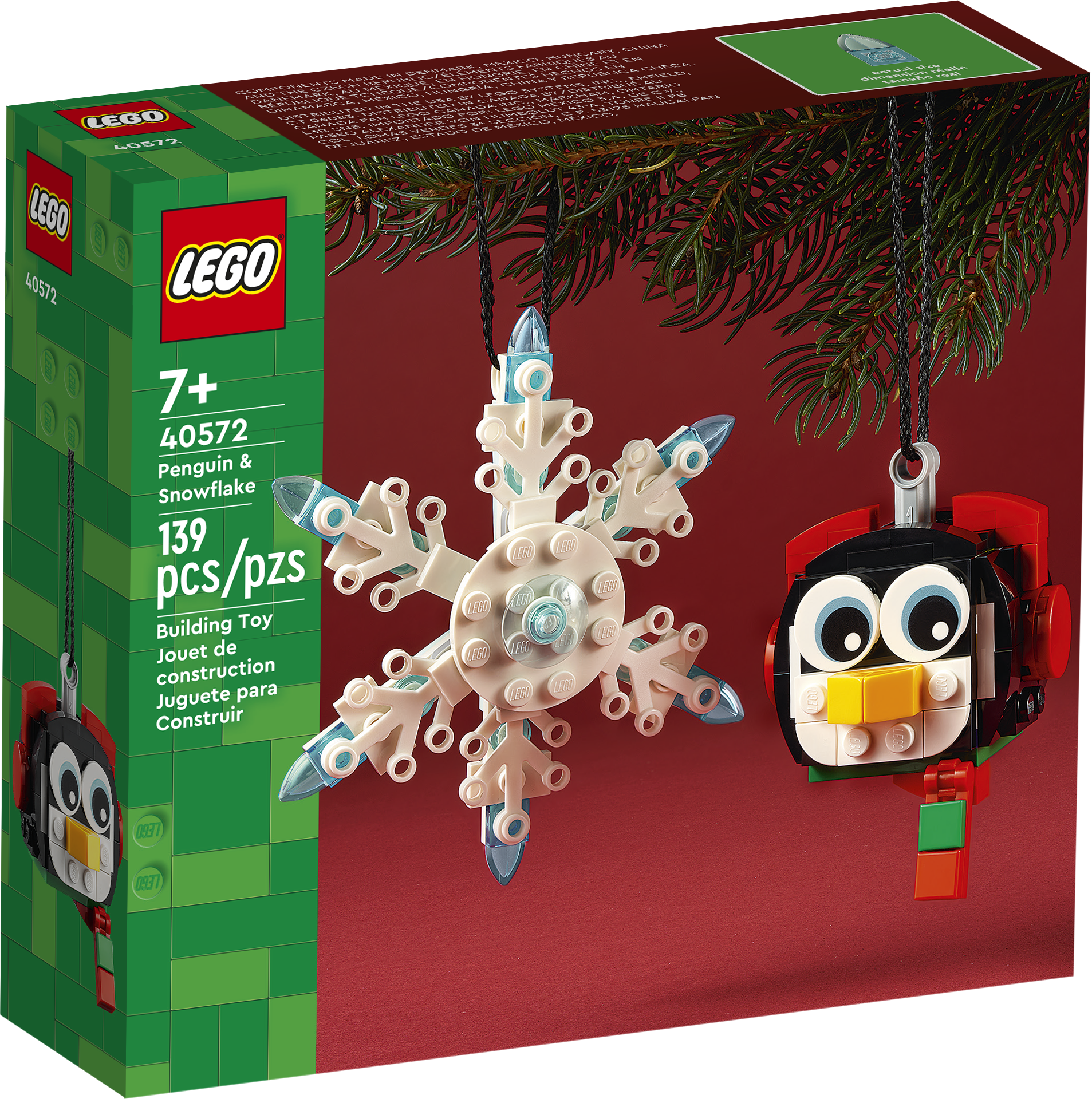 Penguin & Snowflake Christmas Ornament