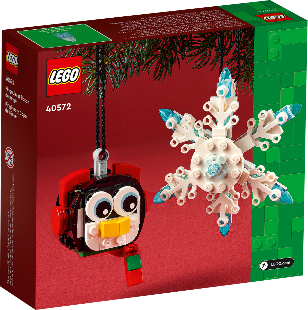 Penguin & Snowflake Christmas Ornament
