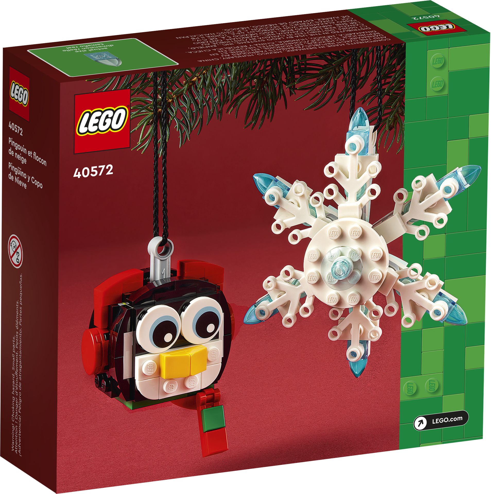 Penguin & Snowflake Christmas Ornament