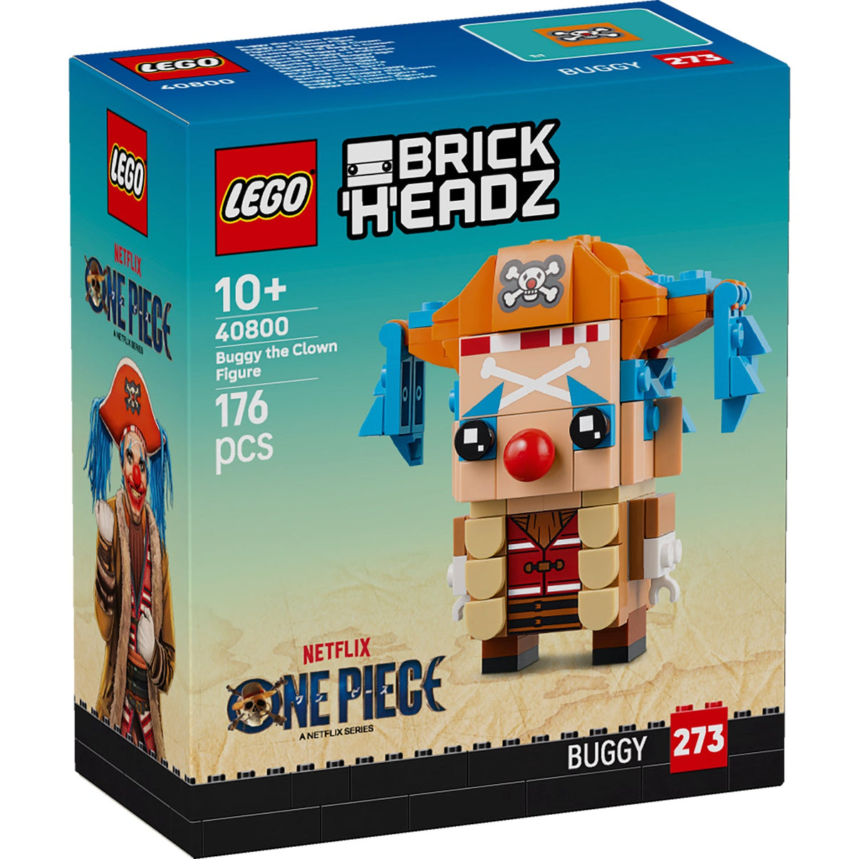 LEGO® BrickHeadz™ Buggy the Clown Figure