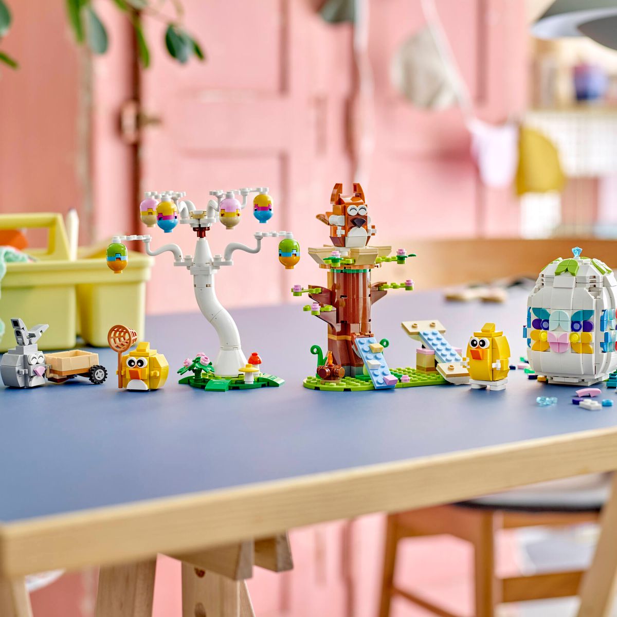 Easter Bunny and Chick Egg Hunt