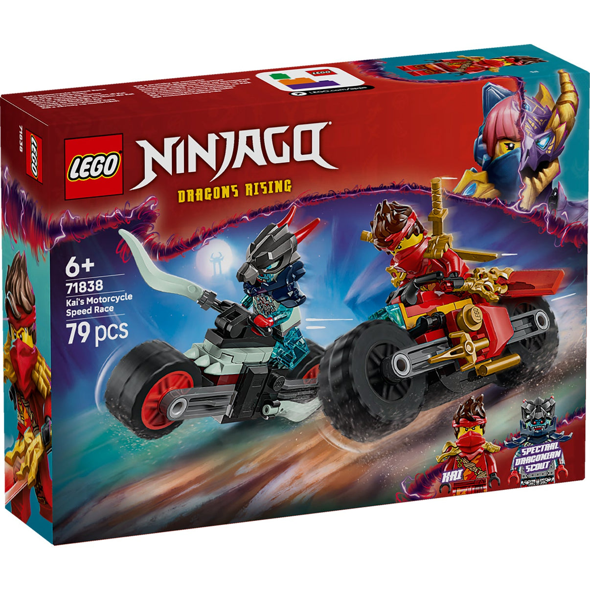 LEGO® NINJAGO® Kai's Motorcycle Speed Race