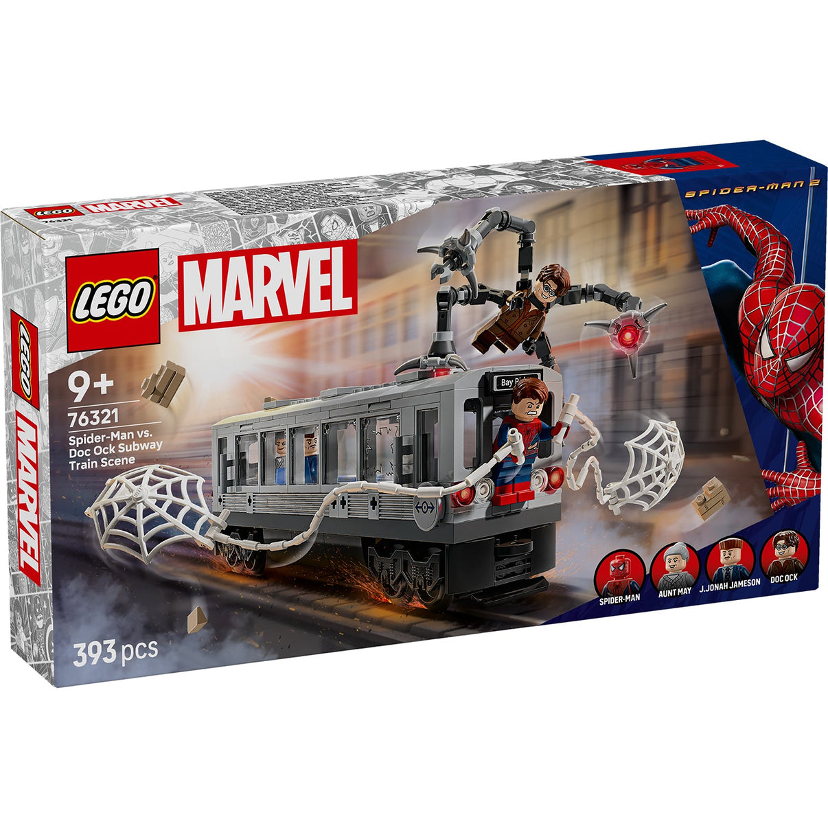 LEGO® Marvel Spider-Man vs. Doc Ock Subway Train Scene